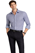 Movintiger Axis Series Men's Striped Shirt - Blue
