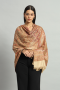 Movintiger Women's Faux Pashmina Shawl - Beige