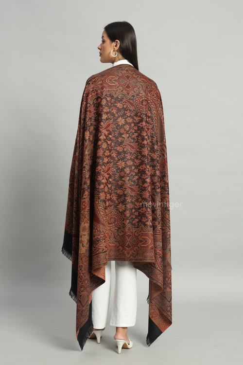 Movintiger Women's Faux Pashmina Shawl - Black