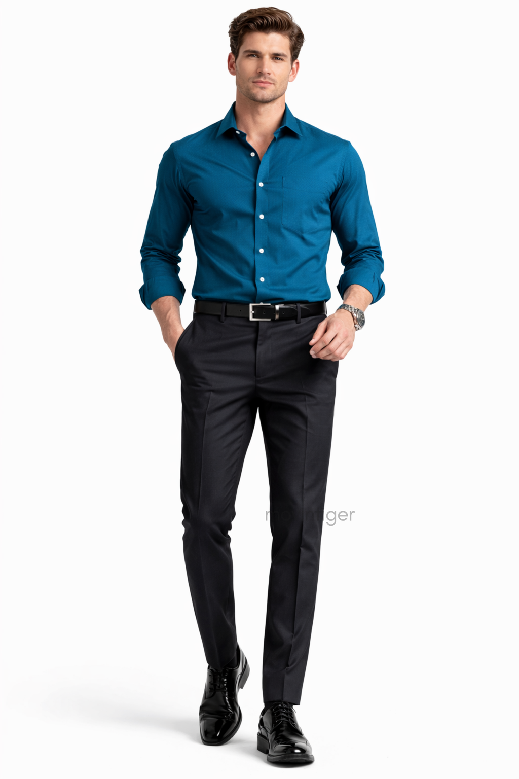 Movintiger Men's Signature Teal Shirt