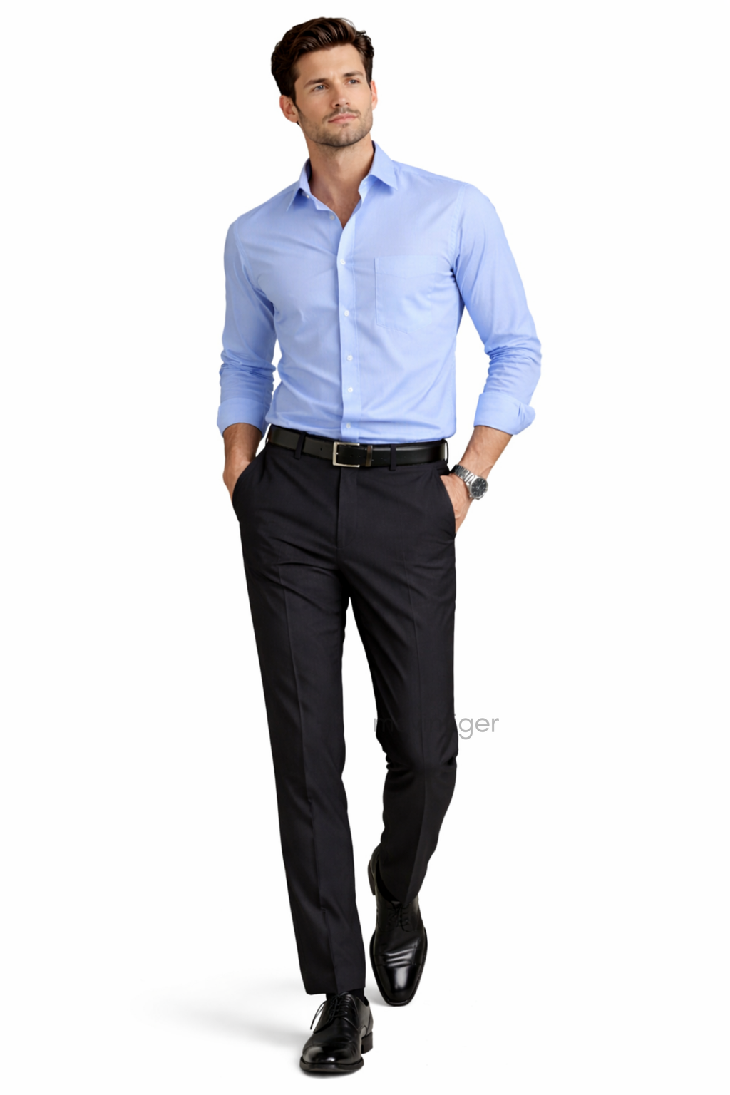 Movintiger Men's Signature Blue Shirt