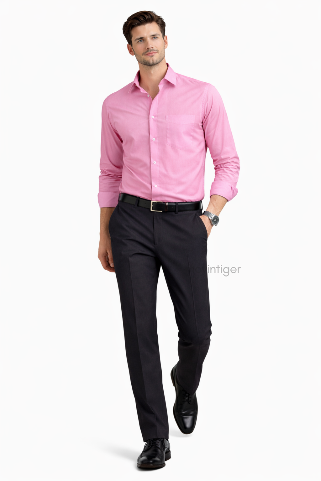 Movintiger Men's Signature Pink Shirt