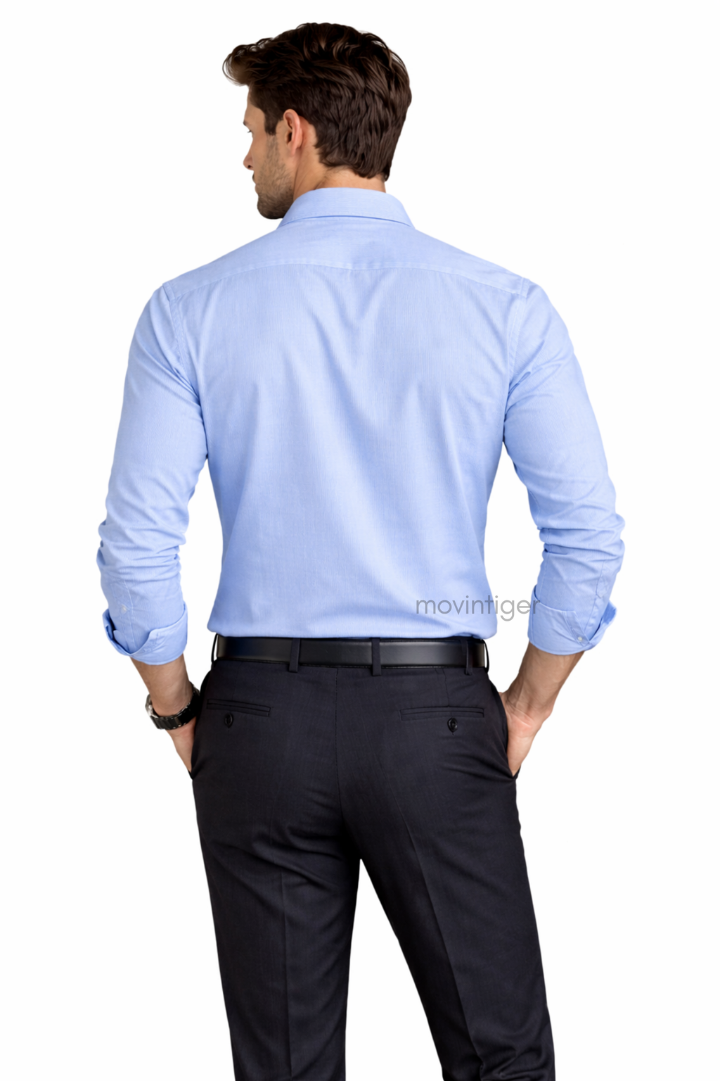 Movintiger Men's Signature Blue Shirt