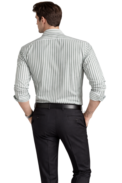 Movintiger Axis Series Men's Striped Shirt - Pista