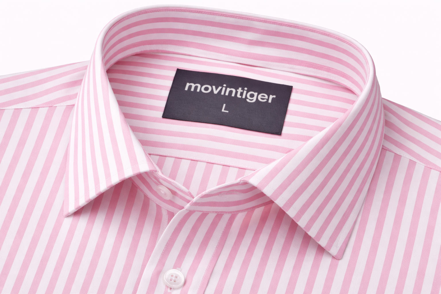 Movintiger Axis Series Men's Striped Shirt - Pink