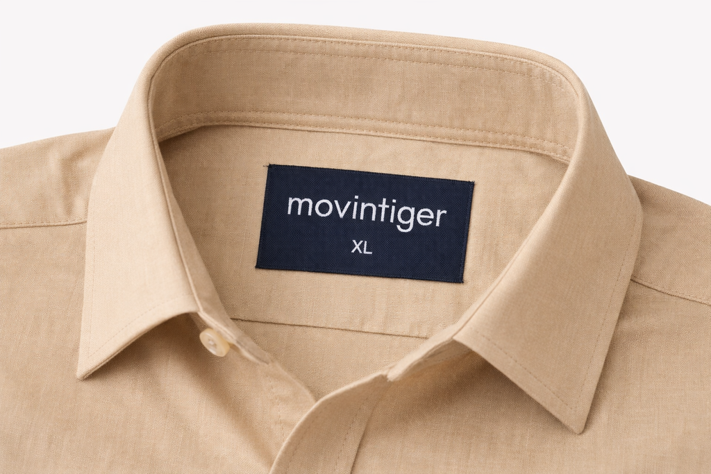 Movintiger Men's Signature Beige Shirt