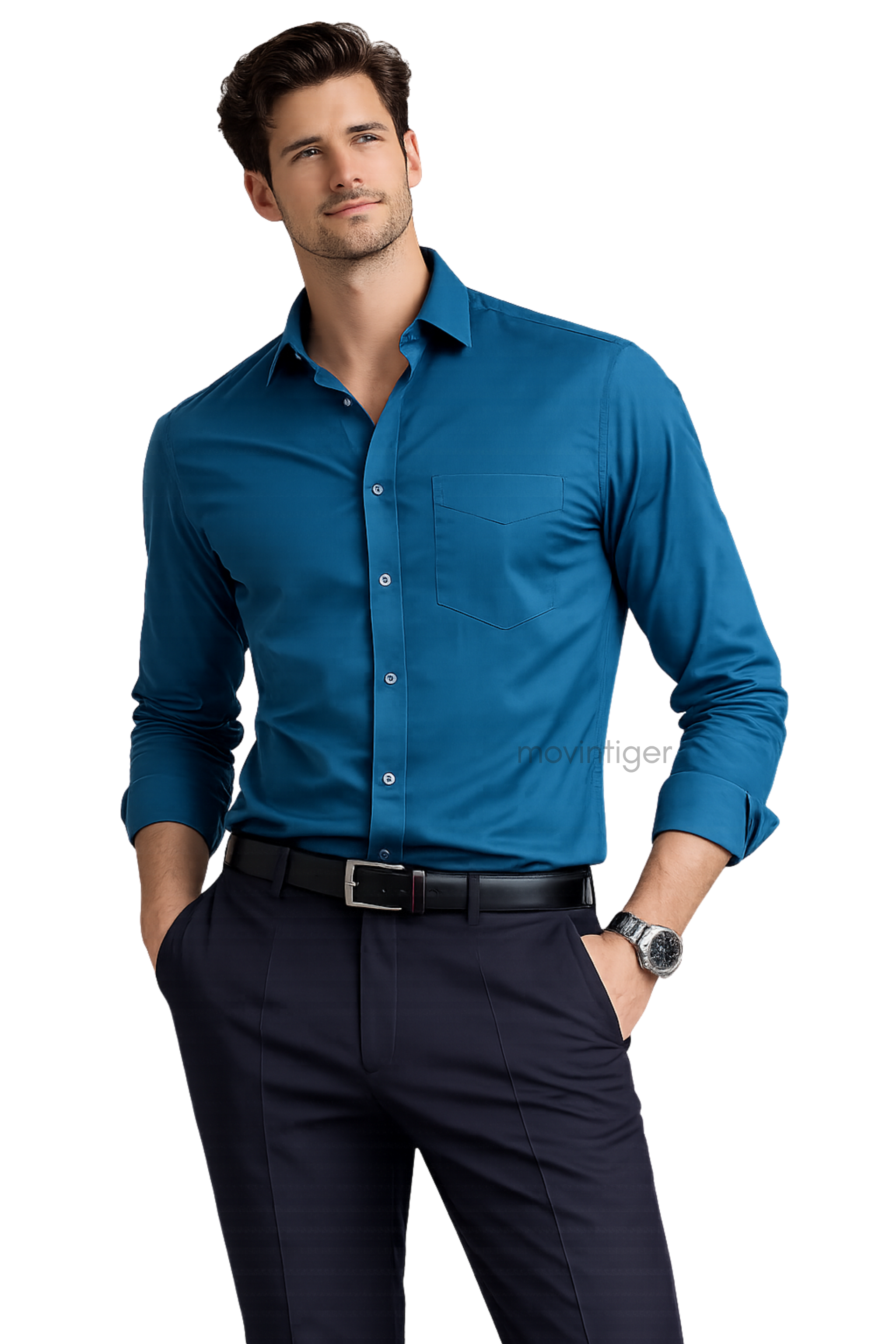 Movintiger Men's Signature Teal Shirt – movintiger